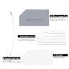 Silicone Luggage Tag with Name ID Card Perfect to Quickly Spot Luggage Suitcase (Gray) view 3