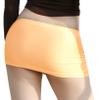 ACSUSS Sexy Women's Sheer Ultra See Through Low Waist Micro Mini Skirts Pencil Skirt 4# Champagne One Size view 2