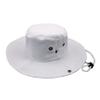 Cotton-Wide-Brim-Sun-Hat-for-Men-and-Women,Outdoor Bucket-Hat UV-Protection Safari-Boonie-Hat for Fishing Hiking White view 1