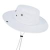 Cotton-Wide-Brim-Sun-Hat-for-Men-and-Women,Outdoor Bucket-Hat UV-Protection Safari-Boonie-Hat for Fishing Hiking White view 3