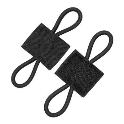 Binding Retainer MOLLE Webbing Elastic Binding Ribbon for MOLLE Backpacks (2PCS) 500D Nylon (Black)