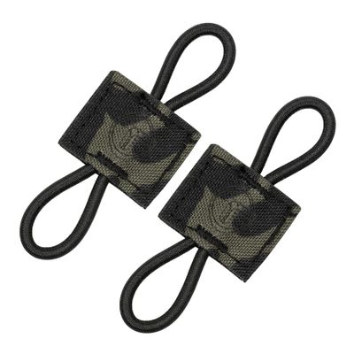 Binding Retainer MOLLE Webbing Elastic Binding Ribbon for MOLLE Backpacks (2PCS) 500D Nylon (Multicam Black)