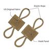 Binding Retainer MOLLE Webbing Elastic Binding Ribbon for MOLLE Backpacks (2PCS) 500D Nylon (Coyote Brown) view 2