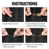 Binding Retainer MOLLE Webbing Elastic Binding Ribbon for MOLLE Backpacks (2PCS) 500D Nylon (Coyote Brown) view 3