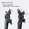 DJC MTB Crankset Square Tapered Hole 104BCD with Chainring 32 34 36 38T 170mm 175mm Bike Crankset Aluminum Black red (175mm Black, 36T) view 3