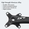 DJC MTB Crankset Square Tapered Hole 104BCD with Chainring 32 34 36 38T 170mm 175mm Bike Crankset Aluminum Black red (175mm Black, 34T) view 4