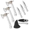 Throwing Stars Axe Throwing Game for Backyard, Throwing Axes and Tomahawks Set with Nylon Sheath, 10in Throwing Hatchet Axe for Adults Competition and Recreation, Axe Gift Set for Men view 1