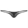 easyforever Men's Sheer Mesh See Through Low Rise T-Back G-String Thongs Bikini Briefs Underwear Black Type A Medium view 2