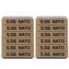 Aolamegs 12 Pack 5.56 Magazine Marking Band (Khaki-Black)