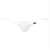 easyforever Men's Sheer Mesh See Through Low Rise T-Back G-String Thongs Bikini Briefs Underwear White Type A Medium view 1