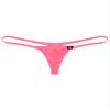 easyforever Men's Sheer Mesh See Through Low Rise T-Back G-String Thongs Bikini Briefs Underwear Pink Type A Medium view 3
