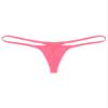 easyforever Men's Sheer Mesh See Through Low Rise T-Back G-String Thongs Bikini Briefs Underwear Pink Type A Medium view 4