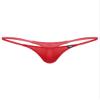 easyforever Men's Sheer Mesh See Through Low Rise T-Back G-String Thongs Bikini Briefs Underwear Red Type A XX-Large view 1
