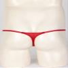 easyforever Men's Sheer Mesh See Through Low Rise T-Back G-String Thongs Bikini Briefs Underwear Red Type A XX-Large view 3