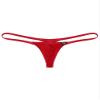 easyforever Men's Sheer Mesh See Through Low Rise T-Back G-String Thongs Bikini Briefs Underwear Red Type A XX-Large view 4