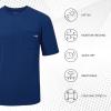 BASSDASH Mens UPF 50+ Performance Short Sleeve Pocket T-Shirt UV Sun Protection Fishing Hiking Kayaking Sports Shirts view 3