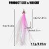 Streamer Fly Fishing Flies - 6pcs Clouser Minnow Fishing Flies Fly Fishing Lures for Flounder Salmon Trout Sea Bass Steelhead Freshwater Saltwater Fishing Teaser Hook Lures view 3