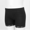 JanJean Kids Girls 6Pcs Solid Color Lace Trim Boyshort Underwear Safety Dress Stretchy Shorts Yoga Gymnastic Active Shorts Black 15-16 Years view 4