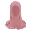 Clobeau Muslim Hijab Girls Hijab Scarfs Head Wrap Scarf, Islamic Scarf Shawls Lace Headscarf Cap, Plain Hijabs for Girls Age 2-6 view 2