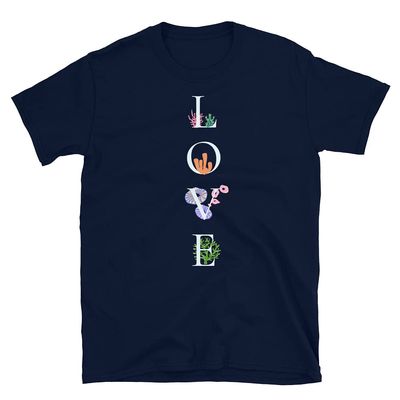 Love - Coral Reef Tank - Cute Saltwater Aquarium Lover - Coral Lover - Reef Tank Gift Navy