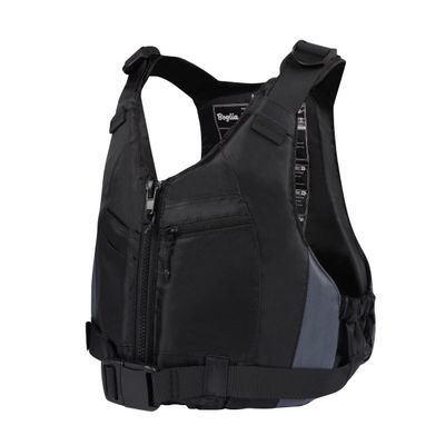 Yueta Swim Vest for Adults, Adjustable Size Buoyancy Aid Jacket for Swimming, Kayaking, Boating (Black, XS/S)