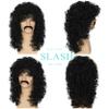 Miss U Hair Mens 80s Mullet Wig Jerry Curl Wig 80s Disco Rock Costume Party Wigs Halloween view 2