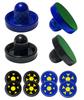Joovon Air Hockey Pushers and Air Hockey Pucks, Non-Slip Strikers and Dynamic Pucks for Air Hockey Table Game for Adults and Kids,Replacement Accessories for Game Tables (Blue and Black) view 1