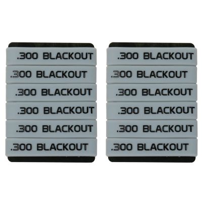 Aolamegs 12 Pack 300 Blackout Magazine Marking Band (Grey-Black)