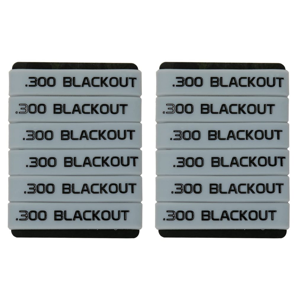 Aolamegs 12 Pack 300 Blackout Magazine Marking Band (Grey-Black)