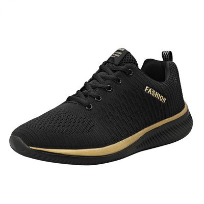 BORAMAX Sneakers Business Fashion SneakerMen's Fashion Sneakers Memory Foam Casual Shoes for Men Retro Oxford Sneaker Gold