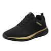 BORAMAX Sneakers Business Fashion SneakerMen's Fashion Sneakers Memory Foam Casual Shoes for Men Retro Oxford Sneaker Gold view 1