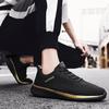 BORAMAX Sneakers Business Fashion SneakerMen's Fashion Sneakers Memory Foam Casual Shoes for Men Retro Oxford Sneaker Gold view 3
