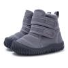 BMCiTYBM Baby Snow Boots Boys Girls Winter Infant Shoes Anti-Slip 6 9 12 18 24 Months Faux Fur Grey Size 12-18 Months Toddler view 1