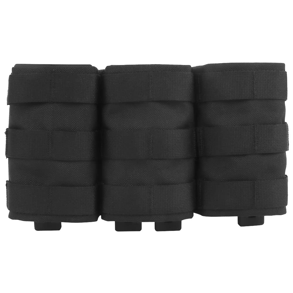 Tenoburian Triple Molle Magazine Pouch with Mag Pouch Insert Set, Tactical Open Top Mag Carrier Holder Pocket for 5.56 mm