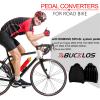 BUCKLOS Bike Platform Pedal Converter for Shimano SPD-SL, Universal Clipless Pedal Adapter for Regular Shoes view 2