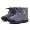 BMCiTYBM Baby Snow Boots Boys Girls Winter Infant Shoes Anti-Slip 6 9 12 18 24 Months Faux Fur Grey Size 12-18 Months Toddler view 1