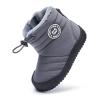 BMCiTYBM Baby Snow Boots Boys Girls Winter Infant Shoes Anti-Slip 6 9 12 18 24 Months Faux Fur Grey Size 12-18 Months Toddler view 2
