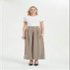 Tronjori Women High Waist Casual Wide Leg Long Palazzo Pants Trousers Regular Size(M, Mocha Short) view 2