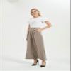 Tronjori Women High Waist Casual Wide Leg Long Palazzo Pants Trousers Regular Size(M, Mocha Short) view 3