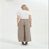Tronjori Women High Waist Casual Wide Leg Long Palazzo Pants Trousers Regular Size(M, Mocha Short) view 4