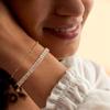 TONTMY STUDIOS Gold Bracelets for Women Set 2 Layer Tennis CZ Bracelets 14K Gold Filled Dainty Satellite Chain Everyday Minimalist Bracelet Stack Jewelry for Women view 2