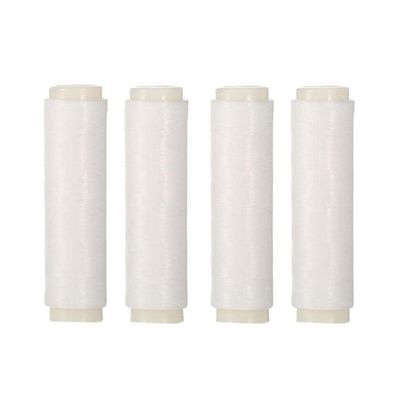4Pcs Bait Wrap Thread 0.15mm 656ft Per Spool No Knots Required Bait Keeper Stretchy Invisible Line Elastic Twined String Stretchy Fish line Nylon Fishing line Fishing Bait Thread Clear Fishing String