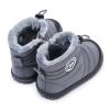 BMCiTYBM Baby Snow Boots Boys Girls Winter Infant Shoes Anti-Slip 6 9 12 18 24 Months Faux Fur Grey Size 18-24 Months Toddler view 4