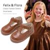 Felix & Flora Toddler Little Girl Brown Mary Jane Dress Shoes - Ballet Flats for Flower Girl Party School ShoesBrown,9 Toddler view 4