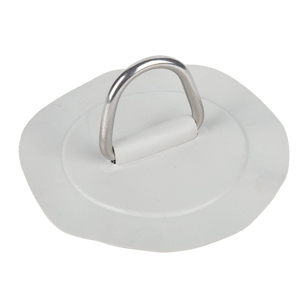 D Ring Pad 6in Inflatable Boat D Ring Pad PVC Stainless Steel Patch for Raft Kayak Canoe Surfboard