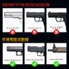 DEFENTAC DF-1061 Magnetic Charging Pistol Light with Green Beams for Guns, 450 Lumens Tactical Flashlight White LED and Green Beam Combo with Sliding Rail view 3