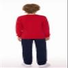 SMINLING Pinker Boys School Uniform Cardigan Sweater V-Neck Soft Cotton Clothing(Red,11-12 Years) view 3