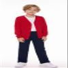 SMINLING Pinker Boys School Uniform Cardigan Sweater V-Neck Soft Cotton Clothing(Red,11-12 Years) view 4
