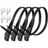 Qunclay Zip Tie Bike Combination Cabinet Refrigerator Locks Bicycle Cable Combo Multi Purpose Security Rack Motorcycle Helmet Lock for Ski French Door Outdoor(Black,4 Pack) view 1