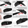 Qunclay Zip Tie Bike Combination Cabinet Refrigerator Locks Bicycle Cable Combo Multi Purpose Security Rack Motorcycle Helmet Lock for Ski French Door Outdoor(Black,4 Pack) view 4